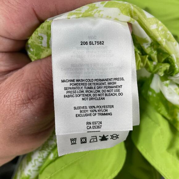 Columbia Core Interchange Jacket Women's Small Green/White Omni-Tech Outdoors - Picture 6 of 8